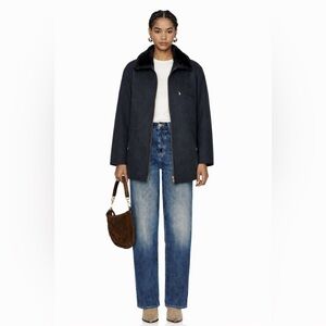 VINTAGE - Wool-blend Coat - Faux Fur Collar | Relaxed fit